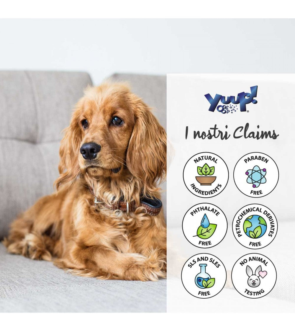 Spray districante Yuup Scioglinodi Lucidante 150 ml per cani e gatti con manto lungo Spray districante Yuup Scioglinodi Lucidante 150 ml per cani e gatti con manto lungo